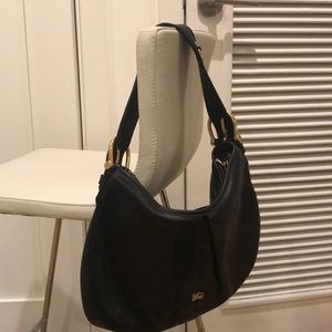 Burberry black leather bag